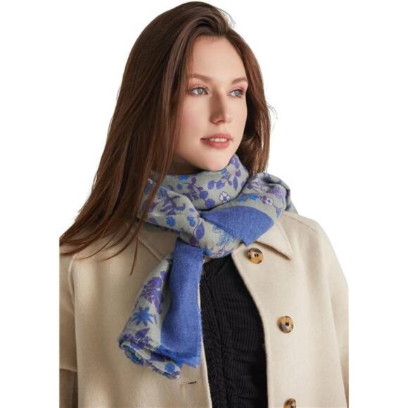 Womens Cashmere Scarf Super Soft Pashmina Shawl Wrap Evening Dress Winter Gift - Picture 2 of 7